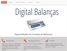 Tablet Screenshot of digitalbalancas.com.br